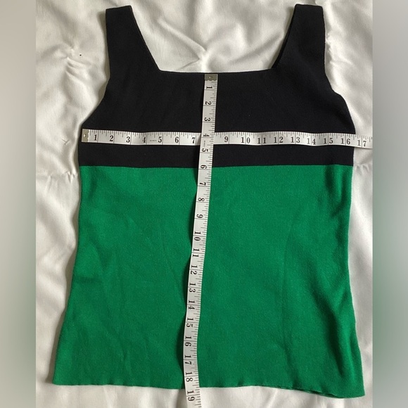 Green and black colour blocktank top/vest - Picture 3 of 6